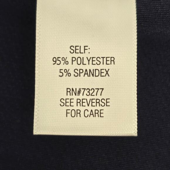 Dana Buchman Cardigan Womens Large Navy Blue Open Front Lace Up Side Career Work - Picture 8 of 11